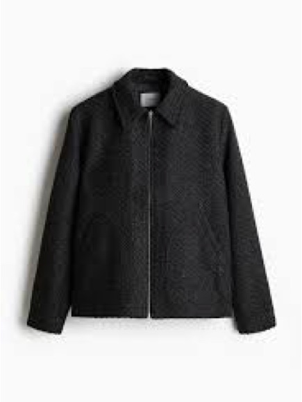 Old Navy Black Quilted Zip Front Women's Jean Jacket